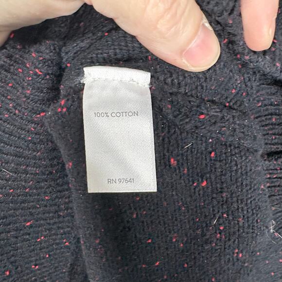 J Jill Black & Red Speckle Button Accent Cozy Sweater - 3X - Women's Plus Size - Picture 5 of 6